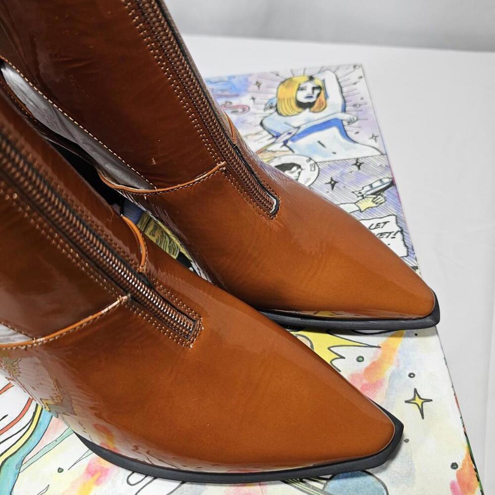 NIB Jeffery Campbell Brickell Zip Front Boots. Fr… - image 5